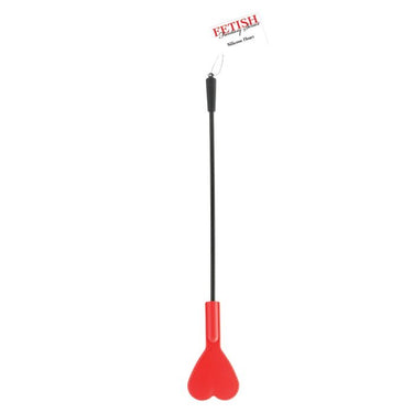 Luxurious Fetish Fantasy Series Silicone Heart Flapper in Red and Black, perfect for exploring your fantasies with a stunning Silicone Heart Crop.